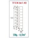 Taquillas fenólicas 8 puertas 1 cuerpo