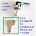 Llave maestra para cerraduras de combinación