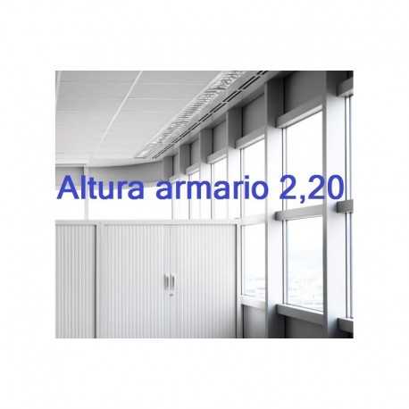 Armario persianas 2,20 m. con 4 estantes Armario persianas 2,20 m. con 4 estantes