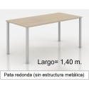 Mesa MODI-1400 patas redondas y melamina