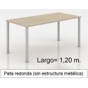 Mesa MODI-1200 patas redondas y melamina