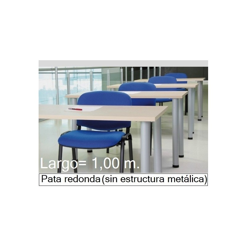 Mesa MODI-1000 patas redondas y melamina