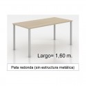 Mesa MODI-1600 patas redondas y melamina