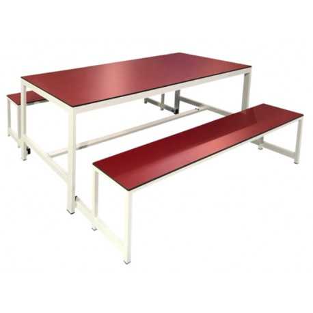 Mesa COMEDOR bancos plegables