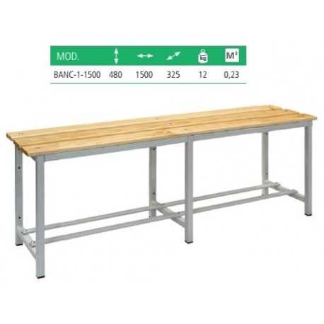 Banco madera vestuario zapatero. Bancos para vestuarios online, oferta