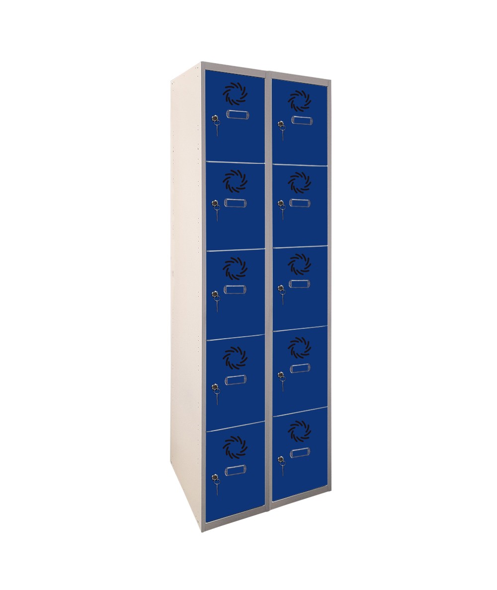 Taquilla metálica  5 puertas 2 cuerpos