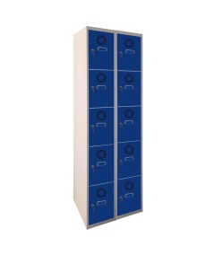 Taquilla metálica  5 puertas 2 cuerpos
