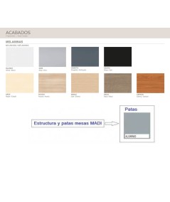 Mesa MADI-1800 patas cuadradas