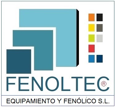 Anagrama de la empresa FENOLTEC EQUIPAMIENTO Y FENÓLICO S.L. Su cometido es la fabricación y venta de equipamiento para servicios, zonas de aseos y vestuarios con compacto fenólico HPL. Dispone de productos como cabinas de wc y duchas; separadores de zonas y tapa vistas a medida; taquillas y bancos de vestuario; encimeras de fenólico para lavabos; armarios a medida; revestimientos de paredes con fenólico; puertas técnicas de paso con fenólico y cerco de Aluminio. Fenoltec emplea fundamentalmente fenólico de interior. Utiliza herrajes de Acero inoxidable y de Aluminio. Se realizan equipamientos varios, tanto para colectividades como para locales privados. Mobiliario, sillería, estanterías y fabricación en acero. Realiza sin cargo presupuestos a medida y sin compromiso. Fenoltec es una empresa radicada en el mercado español y es una marca registrada.