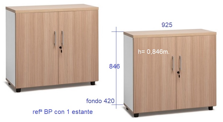 Armarios de melamina con puertas batientes, armarios en oferta